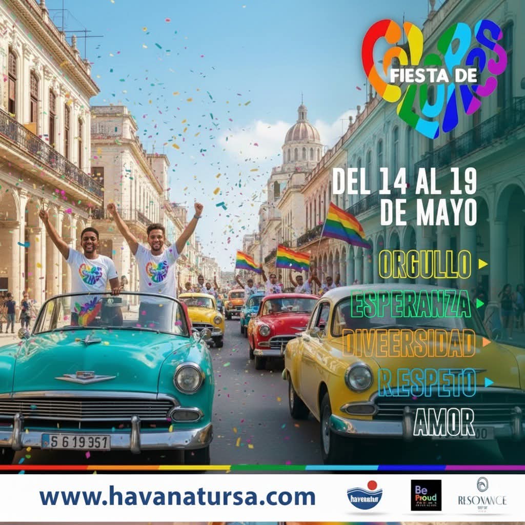 Fiesta de colores en Cuba para la comunidad LGTBIQ+